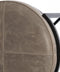 Light & Living Poef Izza - Leder - Grijs