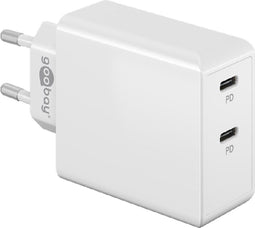 Goobay 61758 - Thuislader - 2 USB-C PD poorten 36W - Wit