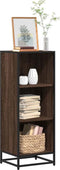 vidaXL - Boekenkast - 40x35x107,5 - cm - bewerkt - hout - bruin - eikenkleur