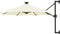 vidaXL - Wandparasol - met - LED's - 300 - cm - antracietkleurig