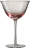 J-Line glas cocktail Oneffen - glas - roze - 4 stuks