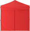 vidaXL - Partytent - inklapbaar - met - zijwanden - 2x2 - m - rood