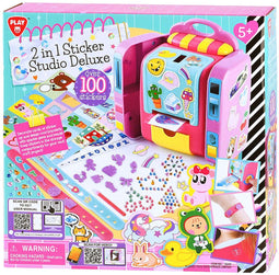 Play stickerstudio deluxe - 2in1 knutselset - 100 stickers en armbandjes