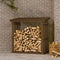 vidaXL - Haardhoutrek - 108x64,5x77 - cm - massief - grenenhout - honingbruin