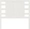 vidaXL - Hoofdbord - 106x4x100 - cm - massief - grenenhout - wit