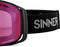 SINNER OLYMPIA - Skibril - 100% UV-bescherming - Mat Zwart