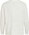 Vila Viril - Oversize V-neck Knit Top - Viscose/Polyamide/Polyester - Wit (Alyssum) Dames Maat - XS