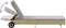 vidaXL - Ligbed - met - wielen - en - kussen - poly - rattan - beige