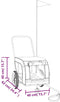 vidaXL - Hondenfietstrailer - oxford - stof - en - ijzer - zwart