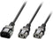 Lindy 30363 - Stroom Y-kabel - 1x C14 male - 2x C13 female - 1.00 m - Zwart