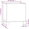 vidaXL - Plantenbakken - met - poten - 2 - st - roestig - 32x30x33 - cm - cortenstaal