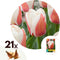 Plant in a Box - Tulipa Willem vd Akker - Bloembollen x21 - Tulp - Tweekleurig - Tulpen uit Holland