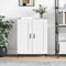 vidaXL - Dressoir - 69,5x34x90 - cm - bewerkt - hout - wit