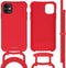 iMoshion Hoesje Geschikt voor iPhone 11 Hoesje Met Koord - iMoshion Color Backcover met afneembaar koord - Rood