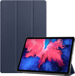 imoshion Tablet Hoes - Geschikt voor Lenovo Tab P11, Lenovo Tab P11 Plus - Trifold Bookcase - Donkerblauw