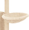 vidaXL - Kattenmeubel - met - sisal - krabpalen - 131 - cm - crèmekleurig