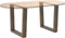vidaXL - Eettafelpoten - 2 - st - V-vormig - 50x(42-43,3) - cm - staal - naturel