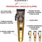 Gamma+ X-Ergo tondeuse - Professionele snoerloze clipper - Ergonomisch - Kleur: chrome roos goud