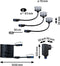 Paulmann Floor Eco - Plug & Shine LED-grondinbouwlamp - 3x2W 3000K IP67 - Zilver (3 stuks)