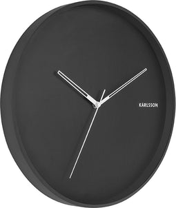 Wandklok Hue - Metaal Zwart - Ø40cm