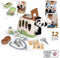 Smoby - Veterinaire koffer - 1 panda knuffel en vele accessoires - 2 in 1 product: Transportkooi - Franse productie