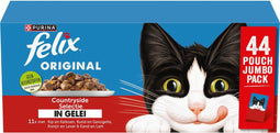 Felix Original - Kattenvoer Natvoer - Gelei Countryside Selectie - (44 x 85g)