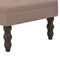vidaXL - Kruk - 60x60x36 - cm - polyester - bruin