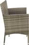 vidaXL - Tuinbank - 3-zits - met - kussen - poly - rattan - grijs