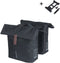 Basil City - Dubbele fietstas MIK - 28-32 Liter - Waterafstotend - Reflectie - Zwart