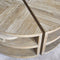 Riviera Maison Salontafel rond - Milan Coffee Table Parquet Dia 90 - Gerecycled Eikenhout, IJzer - Bruin