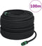 vidaXL - Druppelslang - 0,6'' - 100 - m - rubber - zwart