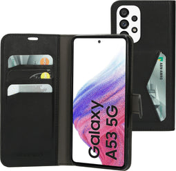Mobiparts Galaxy A53 (2022) 5G - Classic Wallet Case - Ruimte voor pasjes - Zwart
