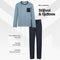Milanoro Herenpyjama - Katoen - Comfortabele Nachtkleding - Blauw - XXL
