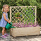 Coast Verhoogde Plantenbak - Houten Moestuinbak met Klimrek 98 x 34 x 104 cm - Naturel