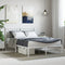 vidaXL - Bedframe - met - hoofdbord - metaal - wit - 160x200 - cm