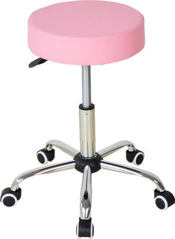 Bureaukruk - kapperskruk - werkkruk - tabouret - hoogte verstelbaar - roze