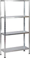 ERRO Storage - Opbergrek - 4 legborden 85 kg per legbord - Gegalvaniseerd metaal - 90 cm breed - 173 cm hoog