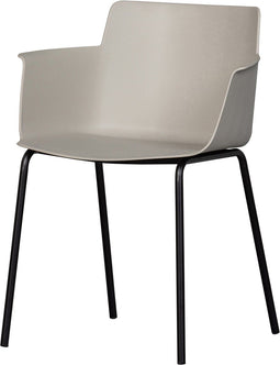 WOOOD Foppe Eetkamerstoel - Kunststof/Metaal - Mist - 80x53x55