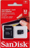 Sandisk MicroSDHC 32 GB - MicroSD kaart met adapter - Class 4 - zwart
