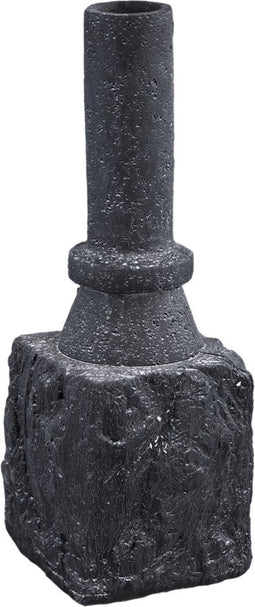 PTMD Mailey Decoratieve Pot - 20 x 20 x 54 cm - Cement - Zwart