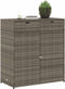vidaXL - Tuinkast - 105x55x113 cm - PE-rattan - grijs