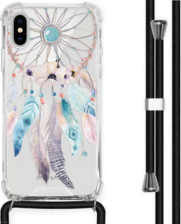 iMoshion Hoesje Geschikt voor iPhone Xs / X Hoesje Met Koord - iMoshion Design Hoesje met Koord - Transparant / Meerkleurig / Dreamcatcher