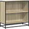 vidaXL - Boekenkast - 80,5x35x76 - cm - bewerkt - hout - sonoma - eikenkleurig
