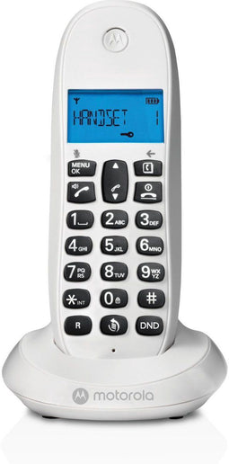 Motorola C1001CBW+ - DECT Telefoon - Handsfree functie - Blauw Display