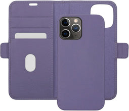D. Bramante New York - Flip cover - Magneetsluiting en pasjesvakjes - Paars