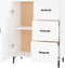 vidaXL - Dressoir - 69,5x34x90 - cm - bewerkt - hout - wit
