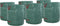 vidaXL - Tuinafvalzakken - met - Handvatten - 12 - stuks - Vouwbaar - Rond - Groen - 272 - L