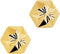 Marie Celeste - Oorknoppen - Gediamanteerd ster - Goud 14 karaat - 5 mm