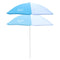 AXI Parasol ⌀125 cm - Blauw/wit - Verstelbare hoogte van 110 tot 175 cm