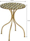 Mica Decorations Alanza Bistrotafel - H76 x Ø61 cm - Metaal - Groen